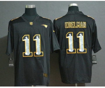Men's New England Patriots #11 Julian Edelman Jesus Faith Black Vapor Untouchable Stitched NFL Nike Limited Jersey