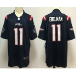 Men's New England Patriots #11 Julian Edelman Navy Blue 2020 Color Rush Stitched NFL Nike Limited Jersey