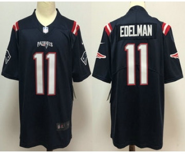 Men's New England Patriots #11 Julian Edelman Navy Blue 2020 Color Rush Stitched NFL Nike Limited Jersey