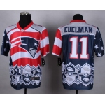 Nike New England Patriots #11 Julian Edelman 2015 Noble Fashion Elite Jersey