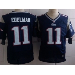 Nike New England Patriots #11 Julian Edelman Blue Elite Jersey