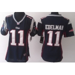 Nike New England Patriots #11 Julian Edelman Blue Game Womens Jersey