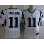 Nike New England Patriots #11 Julian Edelman White Elite Jersey