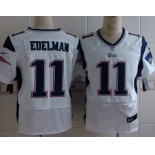 Nike New England Patriots #11 Julian Edelman White Elite Jersey