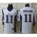 Nike New England Patriots #11 Julian Edelman White Game Jersey