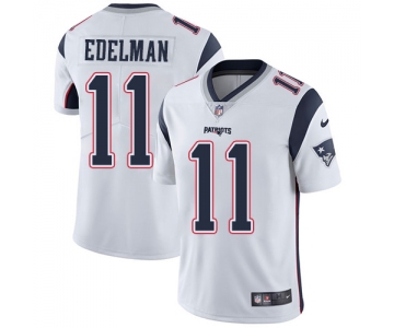 Nike New England Patriots #11 Julian Edelman White Men's Stitched NFL Vapor Untouchable Limited Jersey