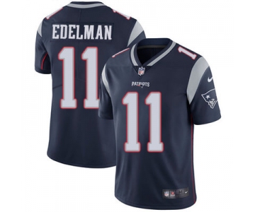 Youth Nike New England Patriots #11 Julian Edelman Navy Blue Team Color Stitched NFL Vapor Untouchable Limited Jersey