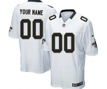 Kids' Nike New Orleans Saints Customized White Limited Jersey