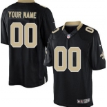 Men's Nike New Orleans Saints Customized Black Limited Jersey