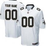 Men's Nike New Orleans Saints Customized White Game Jersey