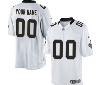 Men's Nike New Orleans Saints Customized White Limited Jersey