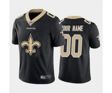 Nike New Orleans Saints Customized Black Team Big Logo Vapor Untouchable Limited Jersey