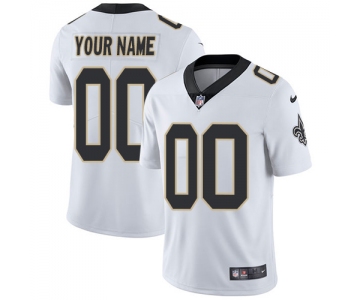 Youth Nike New Orleans Saints Road White Customized Vapor Untouchable Limited NFL Jersey