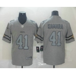 Men's New Orleans Saints #41 Alvin Kamara 2019 Gray Gridiron Vapor Untouchable Stitched NFL Nike Limited Jersey