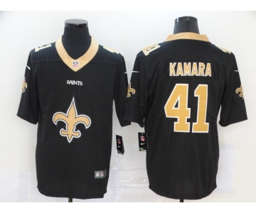 Men's New Orleans Saints #41 Alvin Kamara Black 2020 Big Logo Vapor Untouchable Stitched NFL Nike Fashion Limited Jersey