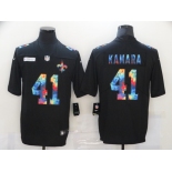 Men's New Orleans Saints #41 Alvin Kamara Multi-Color Black 2020 NFL Crucial Catch Vapor Untouchable Nike Limited Jersey