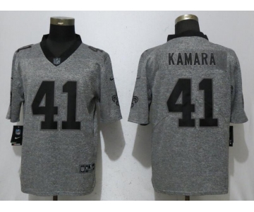 Nike New Orleans Saints 41 Alvin Kamara Gray Gridiron Gray Vapor Untouchable Limited Jersey