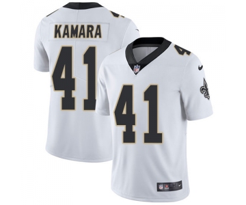 Nike New Orleans Saints #41 Alvin Kamara White Men's Stitched NFL Vapor Untouchable Limited Jersey