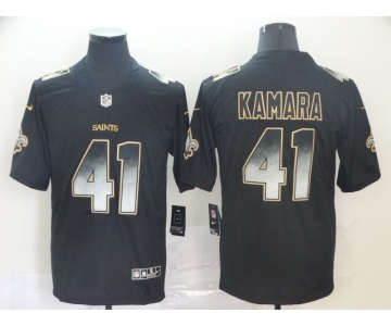 Nike Saints 41 Alvin Kamara Black Arch Smoke Vapor Untouchable Limited Jersey