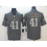 Nike Saints 41 Alvin Kamara Gray Camo Vapor Untouchable Limited Jersey