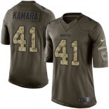 Nike Saints #41 Alvin Kamara Green Men's Stitched NFL Limited 2015 Salute To Service Jersey