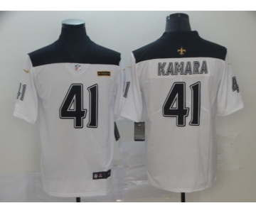 Nike Saints 41 Alvin Kamara White City Edition Vapor Untouchable Limited Jersey