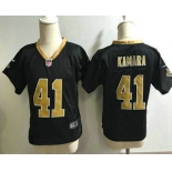 Toddler New Orleans Saints #41 Alvin Kamara Black Team Color Stitched NFL Nike Game Jersey