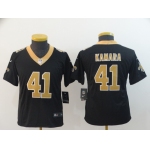 Youth Nike Saints 41 Alvin Kamara Black Vapor Untouchable Limited Jersey