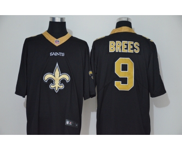 Men's New Orleans Saints #9 Drew Brees Black 2020 Big Logo Vapor Untouchable Stitched NFL Nike Fashion Limited Jersey