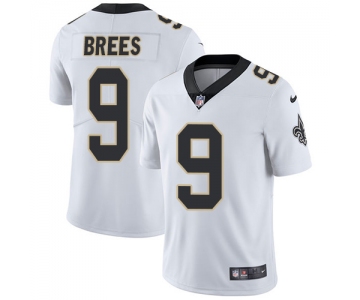 Nike New Orleans Saints #9 Drew Brees White Men's Stitched NFL Vapor Untouchable Limited Jersey