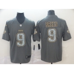 Nike Saints 9 Drew Brees Gray Camo Vapor Untouchable Limited Jersey