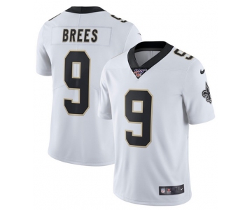 Nike Saints 9 Drew Brees White 100th Season Vapor Untouchable Limited Jersey