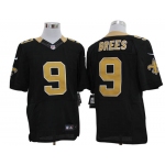 Size 60 4XL-Drew Brees New Orleans Saints #9 Black Stitched Nike Elite NFL Jerseys
