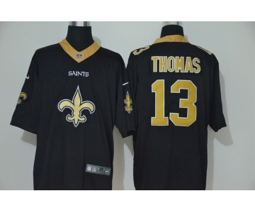 Men's New Orleans Saints #13 Michael Thomas Black 2020 Big Logo Vapor Untouchable Stitched NFL Nike Fashion Limited Jersey