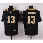 Men's New Orleans Saints #13 Michael Thomas Black Team Color NFL Nike Elite Jersey