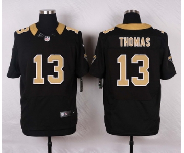 Men's New Orleans Saints #13 Michael Thomas Black Team Color NFL Nike Elite Jersey