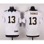 Men's New Orleans Saints #13 Michael Thomas White Road NFL Nike Elite Jersey