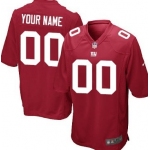 Kids' Nike New York Giants Customized Red Limited Jersey