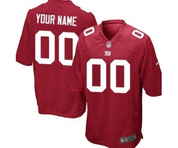 Kids' Nike New York Giants Customized Red Limited Jersey