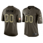 Men's New York Giants Custom Olive Camo Salute To Service Veterans Day NFL Nike Limited Jersey