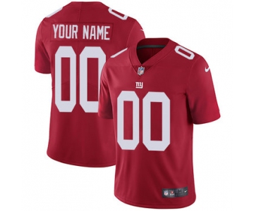 Men's Nike New York Giants Alternate Red Customized Vapor Untouchable Limited NFL Jersey