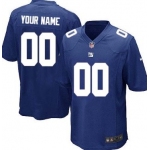 Men's Nike New York Giants Customized Blue Game Jersey