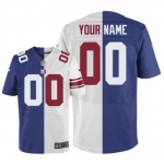 Men's Nike New York Giants Customized Blue/White Two Tone Elite Jersey