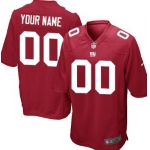 Men's Nike New York Giants Customized Red Game Jersey