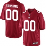 Men's Nike New York Giants Customized Red Limited Jersey