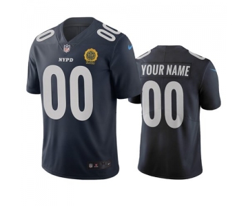 New York Giants Custom Navy Vapor Limited City Edition NFL Jersey