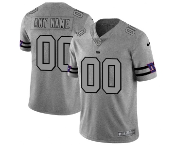 Nike Giants Customized 2019 Gray Gridiron Gray Vapor Untouchable Limited Jersey