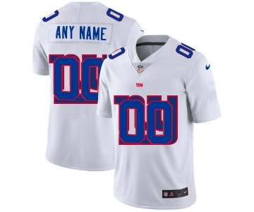 Nike New York Giants Customized White Team Big Logo Vapor Untouchable Limited Jersey