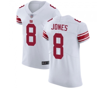Giants #8 Daniel Jones White Men's Stitched Football Vapor Untouchable Elite Jersey