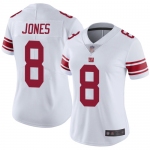 Giants #8 Daniel Jones White Women's Stitched Football Vapor Untouchable Limited Jersey